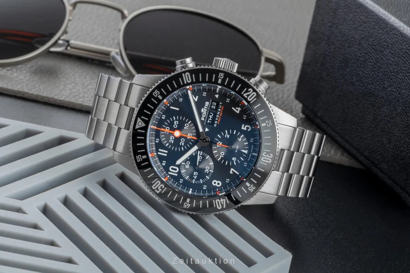 Fortis chronograph steel automatic men's watch F2040010 FW32316733 Limited [2600168]