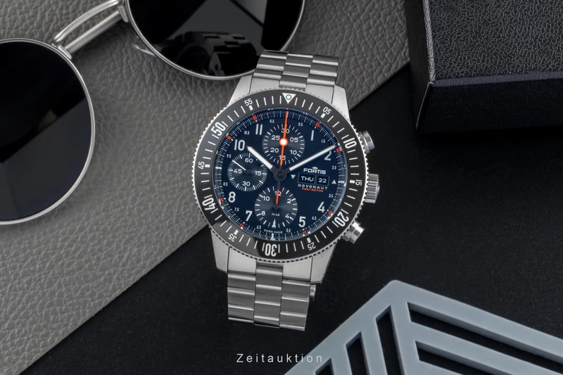 Fortis chronograph steel automatic men's watch F2040010 FW32316733 Limited [2600168]