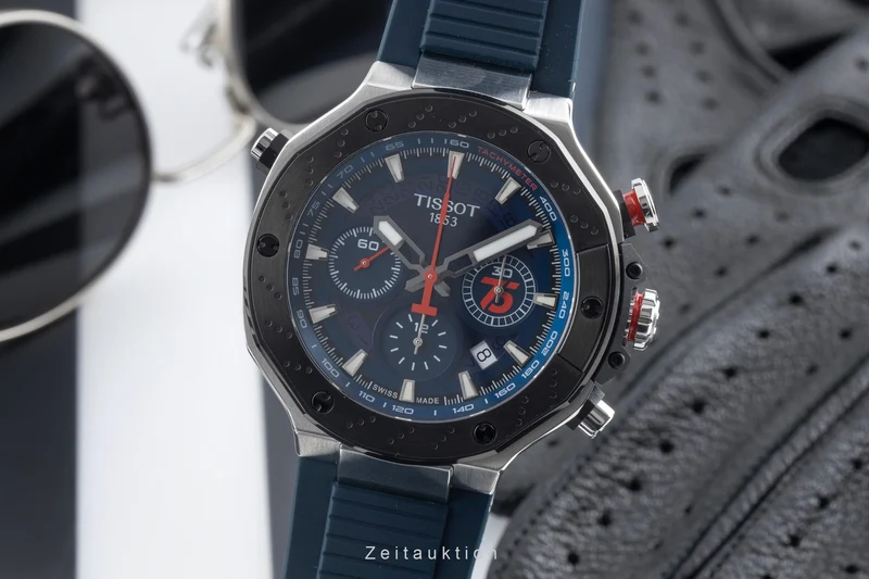 Tissot chronograph steel automatic men's watch T1414272704100 Limited [2600552]