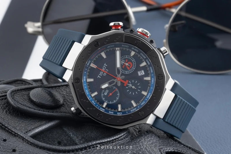 Tissot chronograph steel automatic men's watch T1414272704100 Limited [2600552]