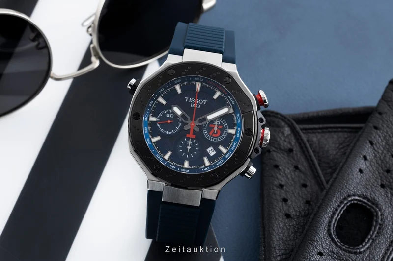 Tissot chronograph steel automatic men's watch T1414272704100 Limited [2600552]