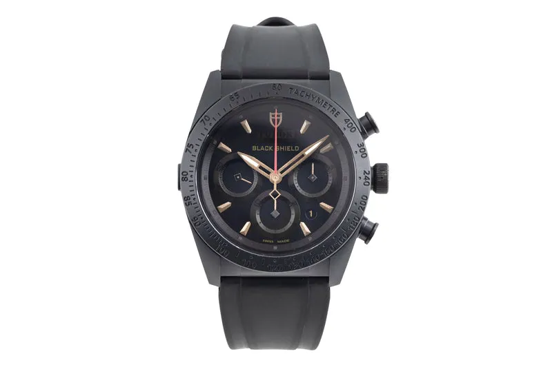 Tudor Black Shield chronograph ceramic / steel automatic men's watch 42000C [2600427]