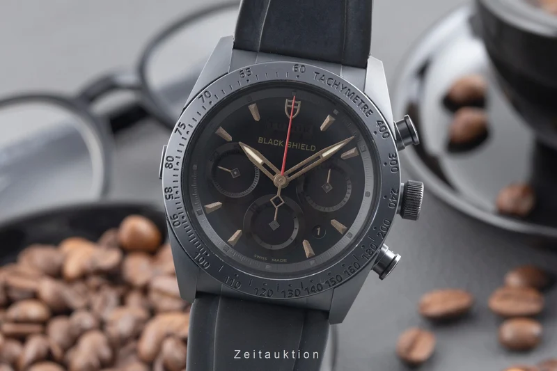 Tudor Black Shield chronograph ceramic / steel automatic men's watch 42000C [2600427]