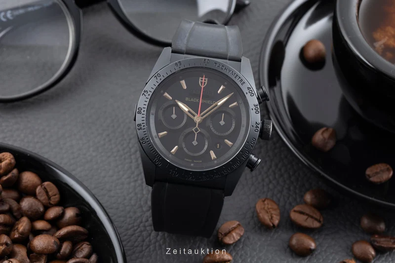Tudor Black Shield chronograph ceramic / steel automatic men's watch 42000C [2600427]
