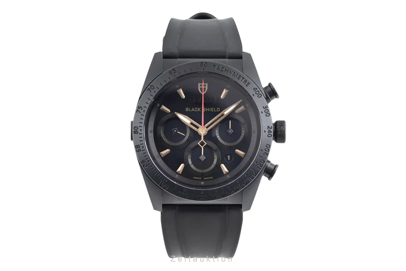 Tudor Black Shield chronograph ceramic / steel automatic men's watch 42000C [2600427]