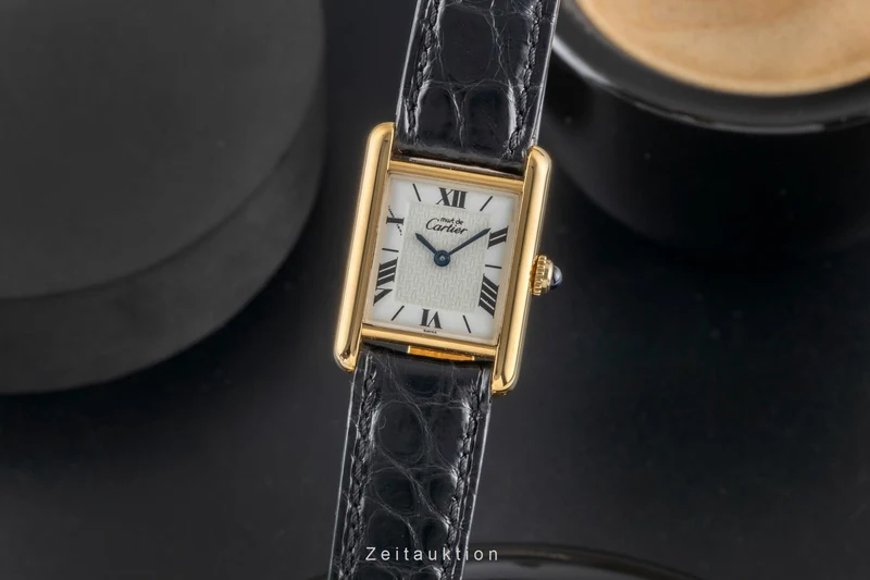 Cartier Tank silver-gilt quartz women's watch W1009654 [2600475]