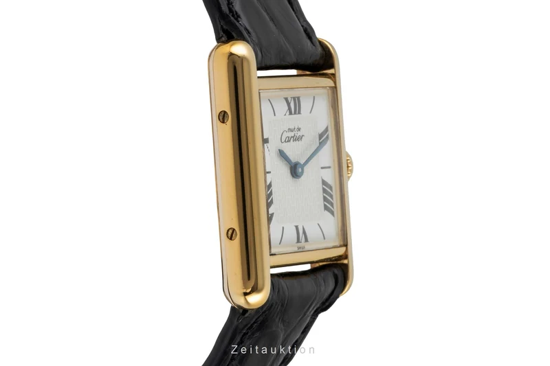 Cartier Tank silver-gilt quartz women's watch W1009654 [2600475]