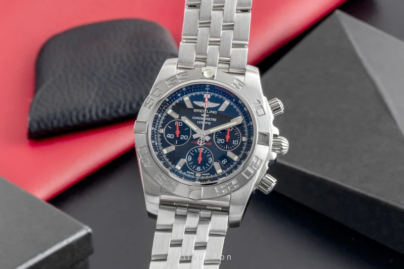 Breitling Chronomat chronograph steel automatic men's watch AB0111 S013B50PA Limited [2600300]