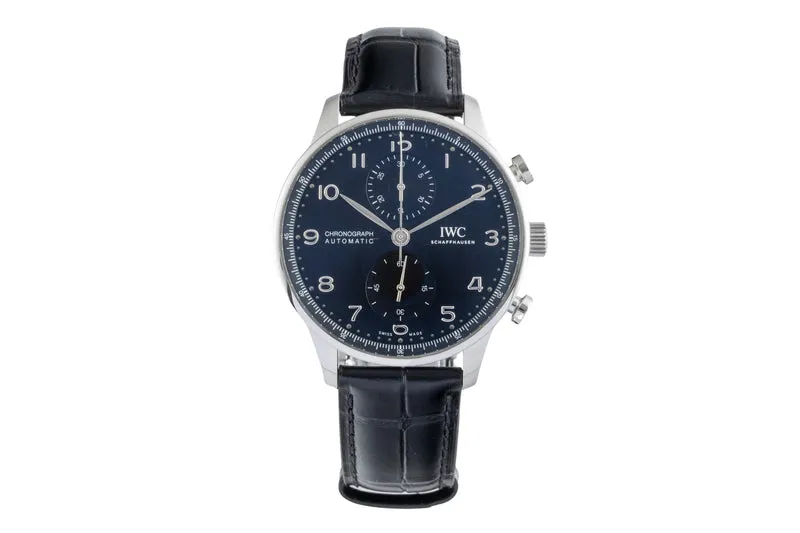 IWC Portugieser chronograph steel automatic men's watch IW371609 LP: 9100EUR [2600010]