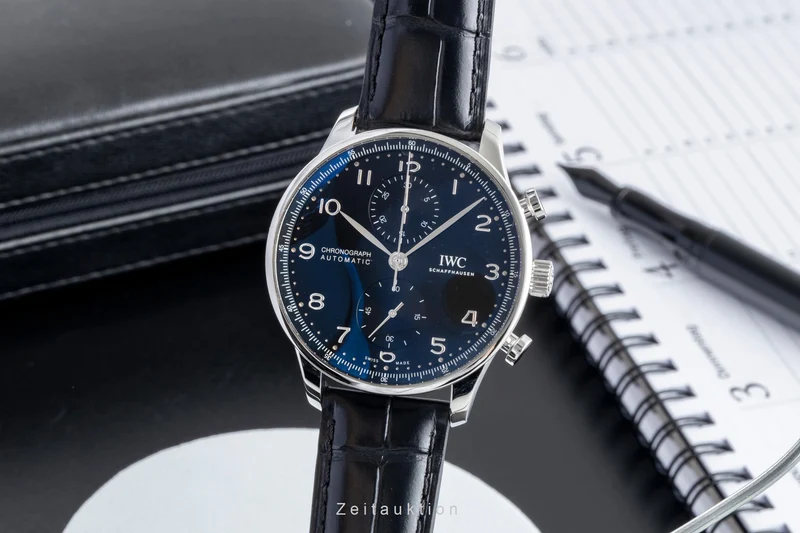 IWC Portugieser chronograph steel automatic men's watch IW371609 LP: 9100EUR [2600010]