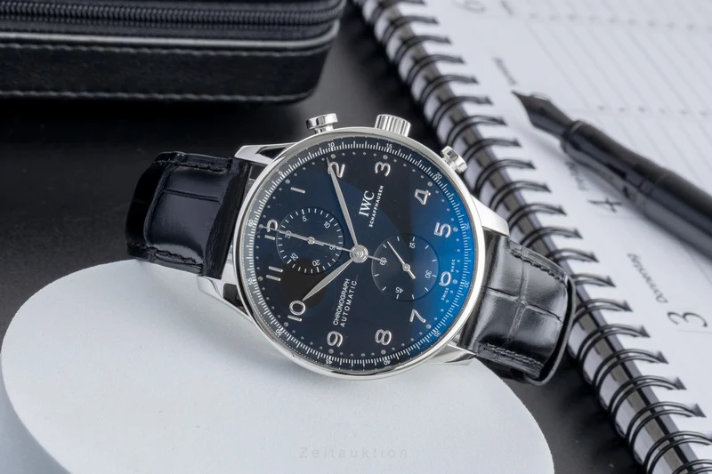IWC Portugieser chronograph steel automatic men's watch IW371609 LP: 9100EUR [2600010]