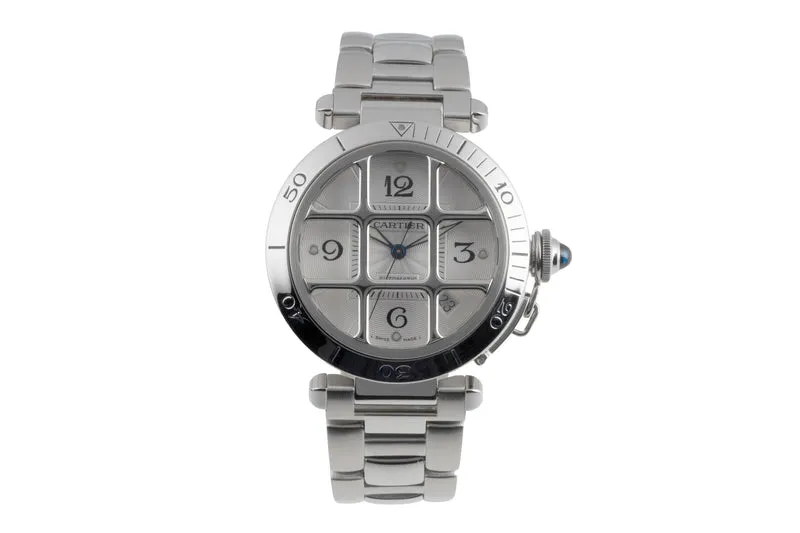 Cartier Pasha steel automatic men's watch W31040H3 [2600315]