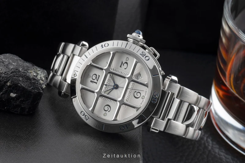 Cartier Pasha steel automatic men's watch W31040H3 [2600315]