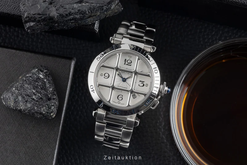 Cartier Pasha steel automatic men's watch W31040H3 [2600315]