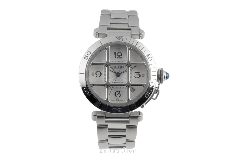 Cartier Pasha steel automatic men's watch W31040H3 [2600315]