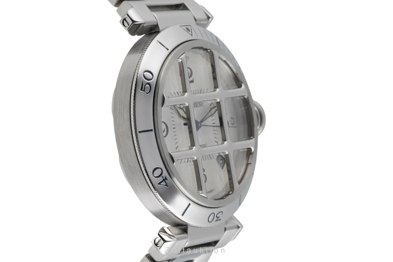 Cartier Pasha steel automatic men's watch W31040H3 [2600315]