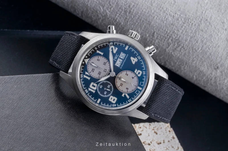 IWC Fliegerchronograph chronograph steel automatic men's watch IW371709 [2507213]