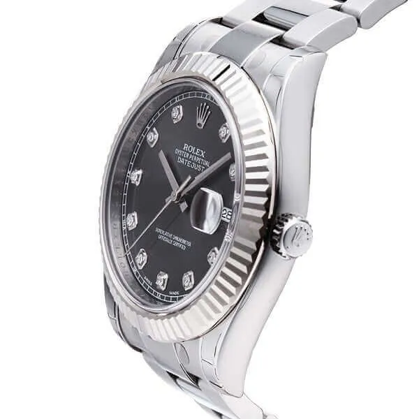 Rolex Datejust II 116334 Rhodium Diamant
