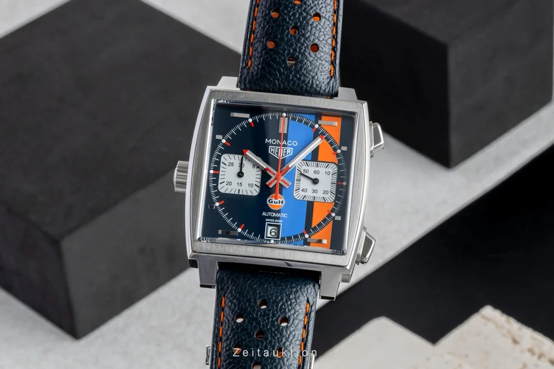 Tag Heuer Monaco chronograph steel automatic men's watch CAW211R.FC6401 LP: 8050EUR [2600043]