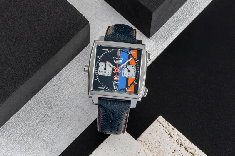 Tag Heuer Monaco chronograph steel automatic men's watch CAW211R.FC6401 LP: 8050EUR [2600043]