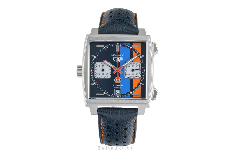 Tag Heuer Monaco chronograph steel automatic men's watch CAW211R.FC6401 LP: 8050EUR [2600043]