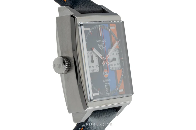 Tag Heuer Monaco chronograph steel automatic men's watch CAW211R.FC6401 LP: 8050EUR [2600043]