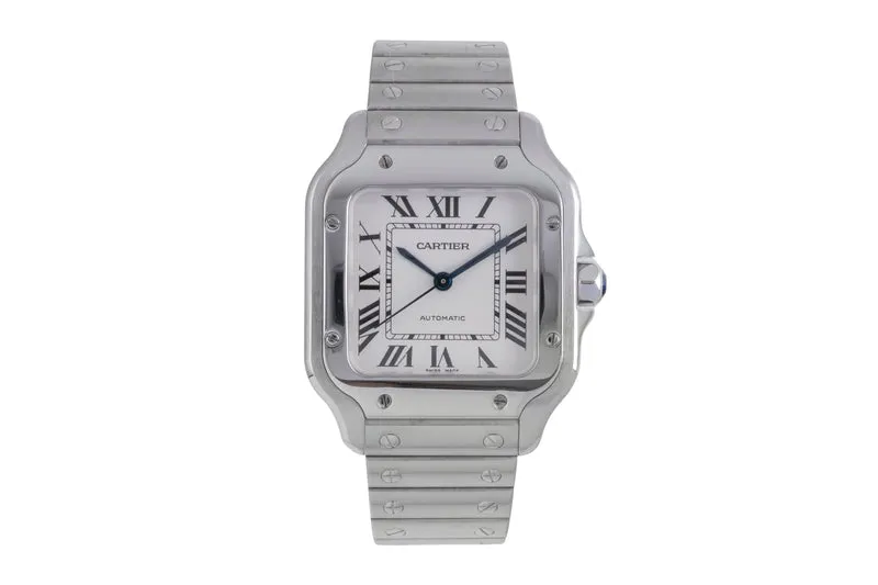 Cartier Santos steel automatic men's watch WSSA0010 LP: 8850EUR [2506868]