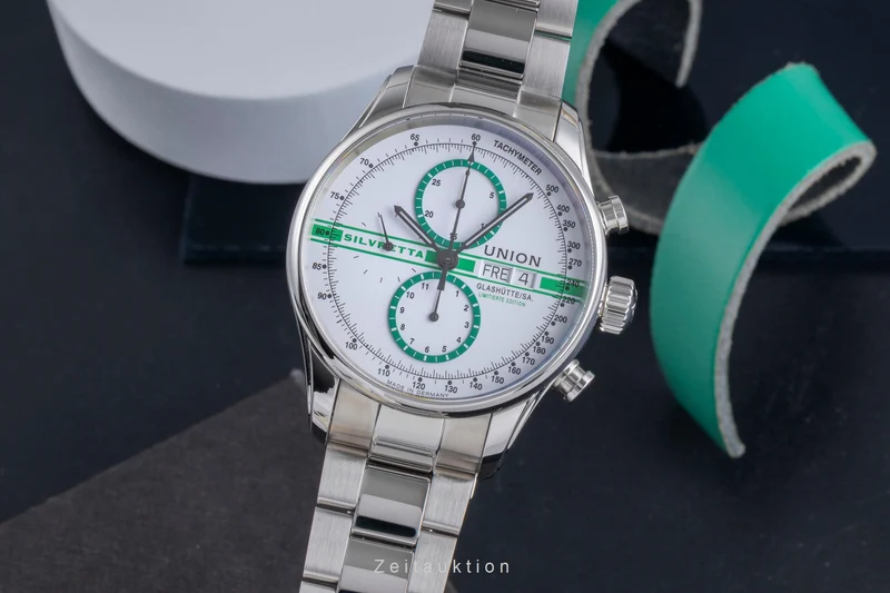 Union Glashütte Viro chronograph steel automatic men's watch D011.414.16.010.09 Limited [2600256]
