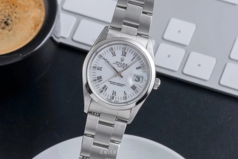 Rolex Date steel automatic men's watch 15200 [2600024]