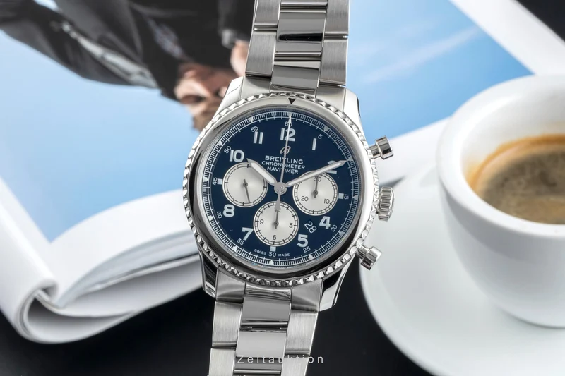 Breitling Navitimer chronograph steel automatic men's watch AB0117 [2507081]