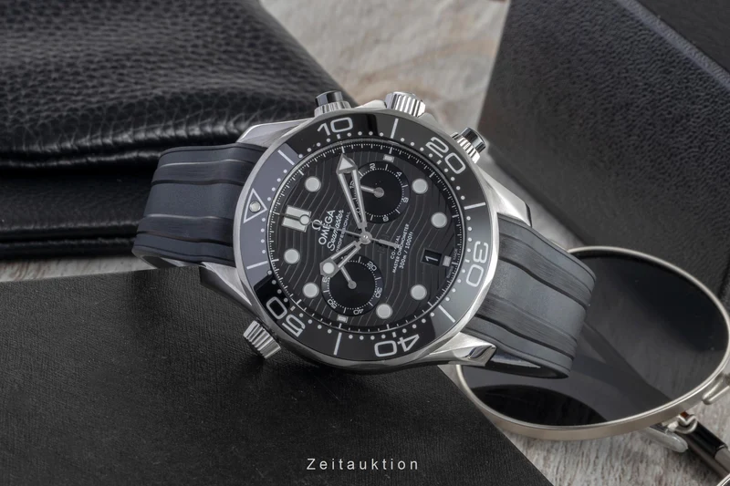Omega Seamaster chronograph steel automatic men's watch 210.32.44.51.01.001 LP: 9000EUR [2600238]