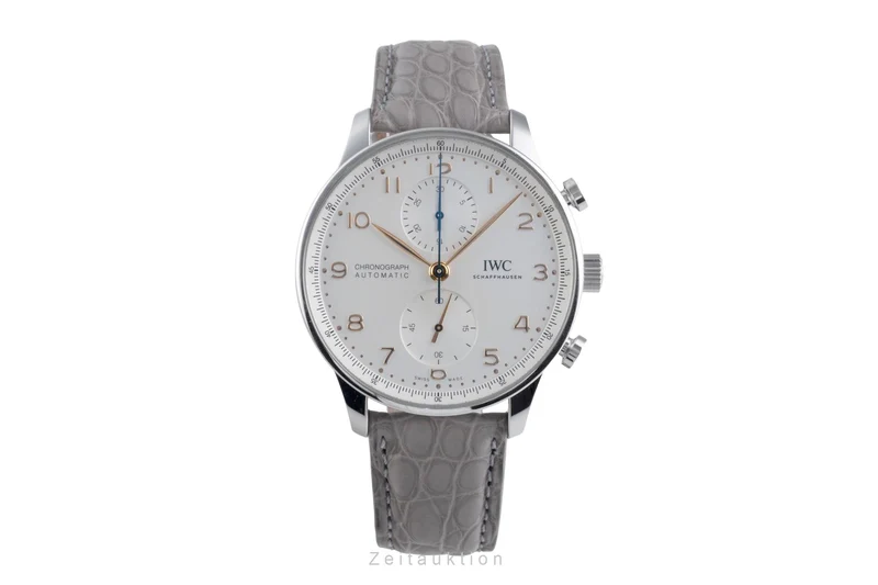 IWC Portugieser chronograph steel automatic men's watch IW371604 LP: 9100EUR [2507377]