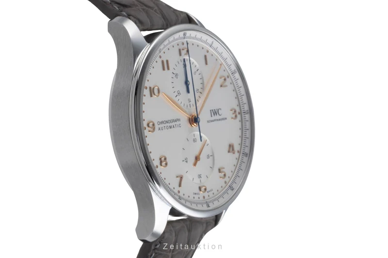 IWC Portugieser chronograph steel automatic men's watch IW371604 LP: 9100EUR [2507377]