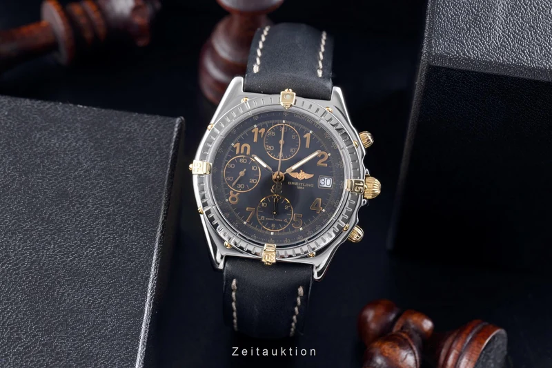 Breitling Chronomat chronograph steel / gold automatic men's watch B13050.1 [2507548]