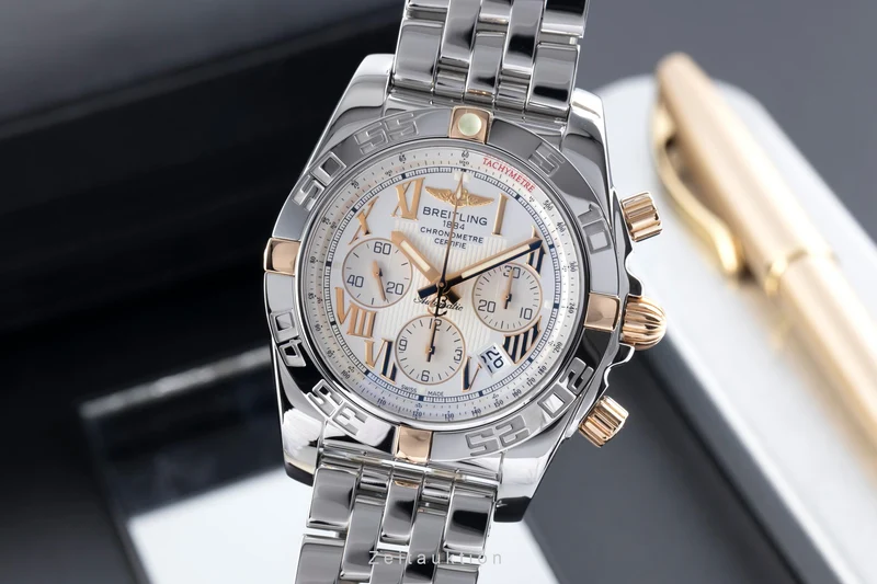 Breitling Chronomat 44 chronograph steel / gold automatic men's watch IB0110 B011G77PA [2506921]