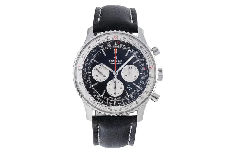 Breitling Navitimer 01 46 chronograph steel automatic men's watch AB0127211B1P1 LP: 9000EUR [2600165]