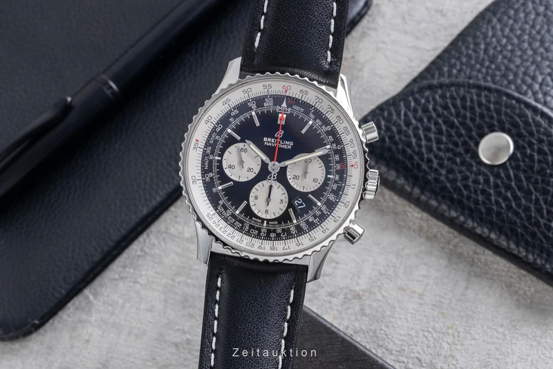 Breitling Navitimer 01 46 chronograph steel automatic men's watch AB0127211B1P1 LP: 9000EUR [2600165]