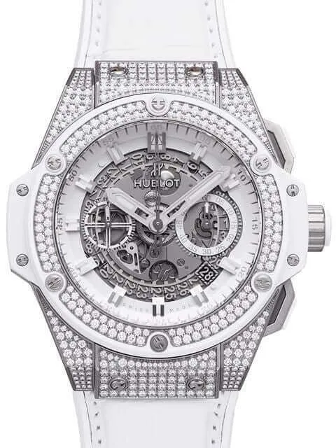 Hublot King Power Unico 701.NE.0127.GR.1704 Titan White Diamond Pavé