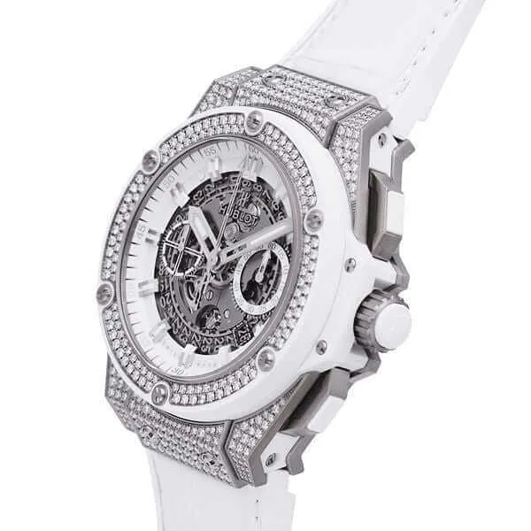 Hublot King Power Unico 701.NE.0127.GR.1704 Titan White Diamond Pavé