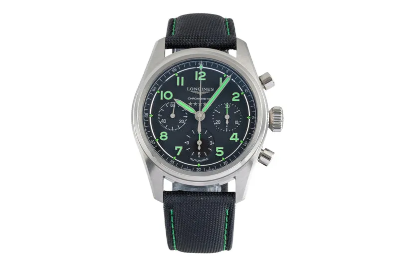 Longines Spirit chronograph titanium automatic men's watch L3.829.1.53.2 [2600005]