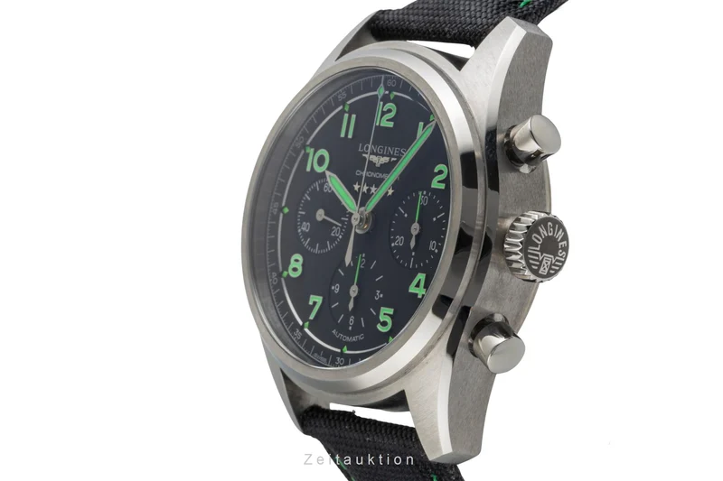 Longines Spirit chronograph titanium automatic men's watch L3.829.1.53.2 [2600005]