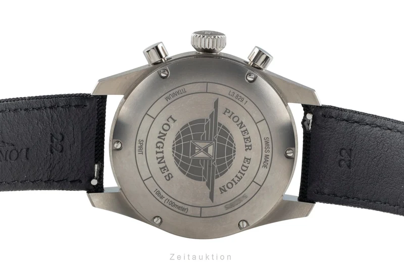 Longines Spirit chronograph titanium automatic men's watch L3.829.1.53.2 [2600005]