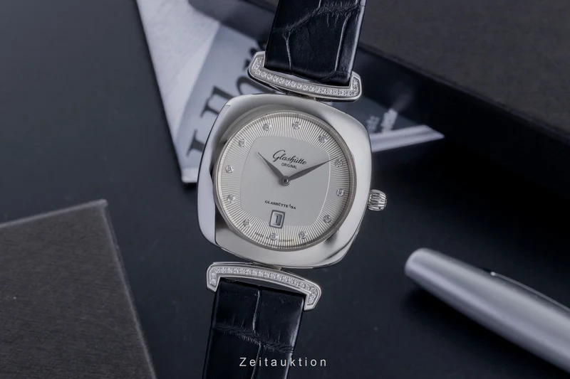 Glashütte Pavonina steel quartz women's watch 03-01-10-12-02 LP: 7300EUR [2600066]