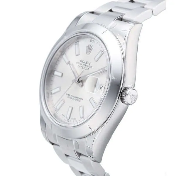 Rolex Datejust II 41 Stahl 116300 Silber Index