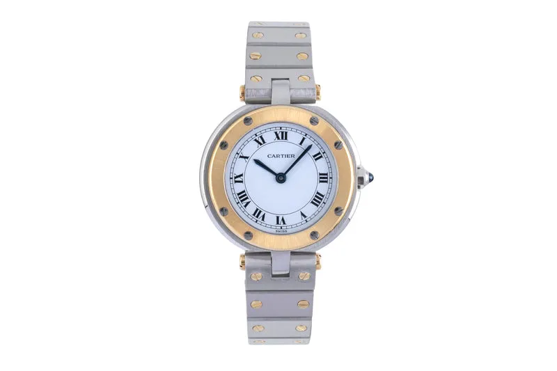 Cartier Santos Ronde steel / gold quartz women's watch 8191 [2505526]
