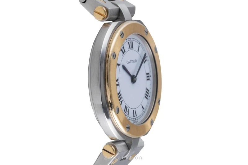 Cartier Santos Ronde steel / gold quartz women's watch 8191 [2505526]