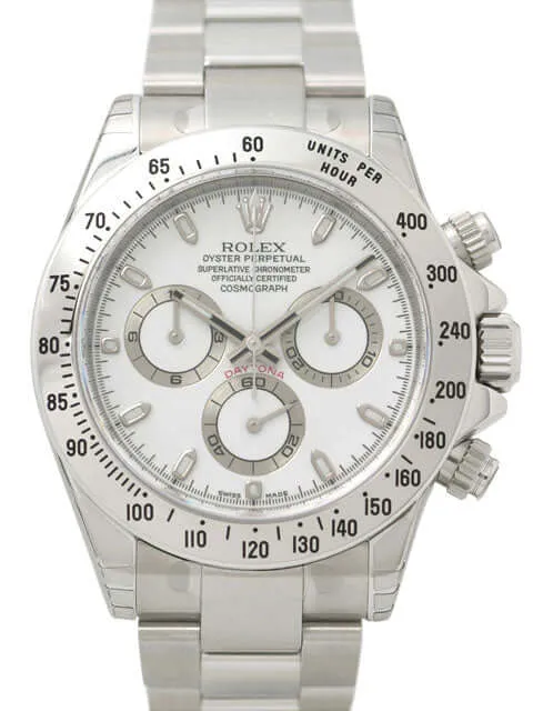 Rolex Daytona Stahl 116520 Weiß
