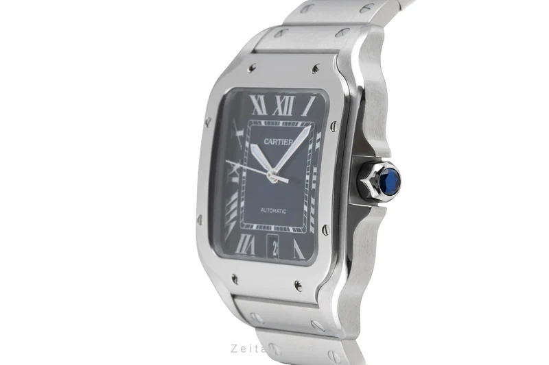 Cartier Santos steel automatic men's watch WSSA0013 LP: 8850EUR [2600025]