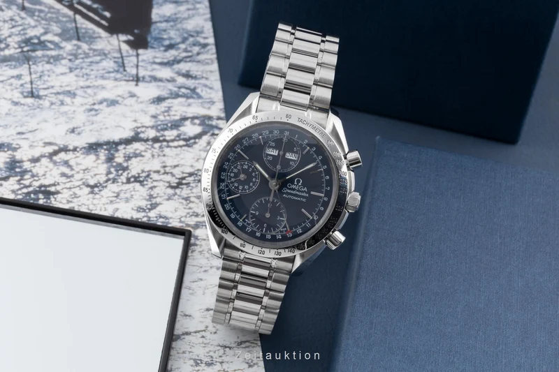 Omega Speedmaster Date chronograph steel automatic men's watch 3521.80.00 [2506610]