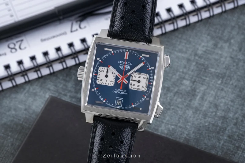 Tag Heuer Monaco chronograph steel automatic men's watch CAW211PF.C6356 LP: 8100EUR [2507494]
